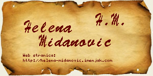 Helena Midanović vizit kartica